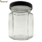 vidrio prismático Honey Jar del hexágono del claro de la botella 45ml 65ml 85ml de 35ml Muti