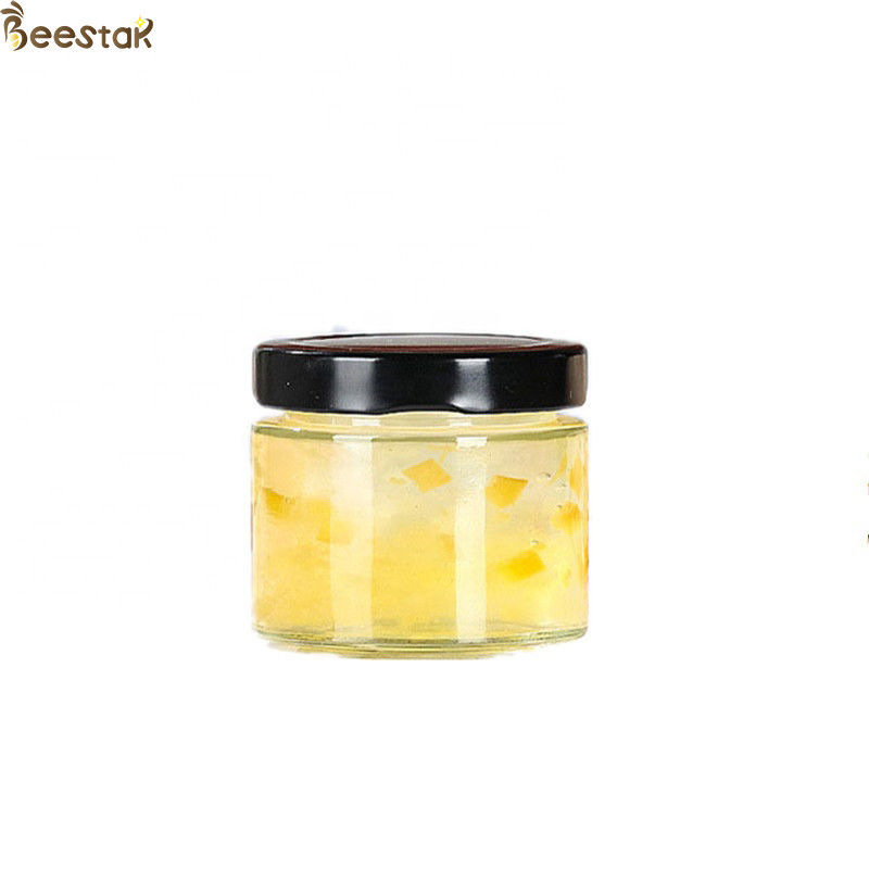 abeja de cristal Honey Glass Jar de Honey Glass Bottles In Stock del tarro del atasco de la boca ancha de 25ml 50ml