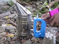 Ahumador de abejas eléctrico europeo, tamaño L para ahumador de colmenas