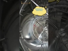 8 Cuadro 201 Extractor de miel de acero inoxidable con soporte de metal, puerta y tapa manual