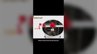 Extractor de miel de 8 marcos, herramienta de apicultura eléctrica y manual