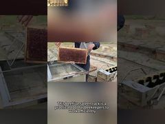 Soporte para tanque de miel con estante y marco de colmena