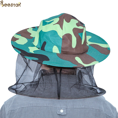 comprar Material Solo-interno del poliéster del sombrero de la abeja del camuflaje de la capa del sombrero protector de la apicultura fabricación en línea