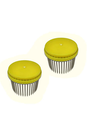 comprar Color amarillo que se alza de la reina de la apicultura de la jaula de la reina de la aguja para la apicultura fabricación en línea