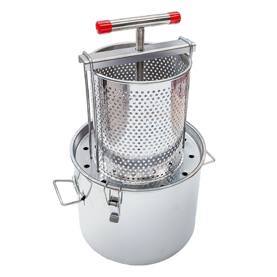 comprar Prensadora de miel y cera de acero inoxidable con tanque de miel para apicultura máquina nueva máquina de procesamiento de miel fabricación en línea