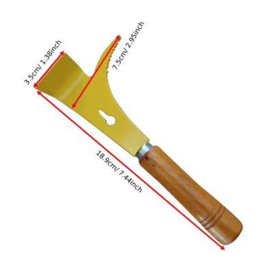 comprar BEESTAR Raspadora de colmenas de acero inoxidable con mango de madera - 189 mm de longitud 35 mm de ancho 98 g de peso Herramienta de colmena multifuncional para la apicultura fabricación en línea