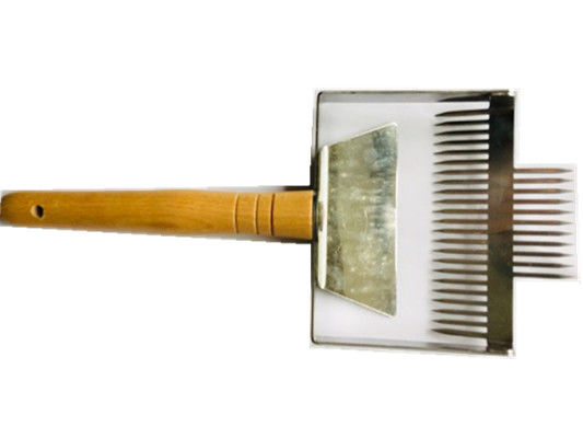 comprar 23 agujas Honey Uncapping Fork dirigido doble de acero inoxidable con la manija de madera fabricación en línea