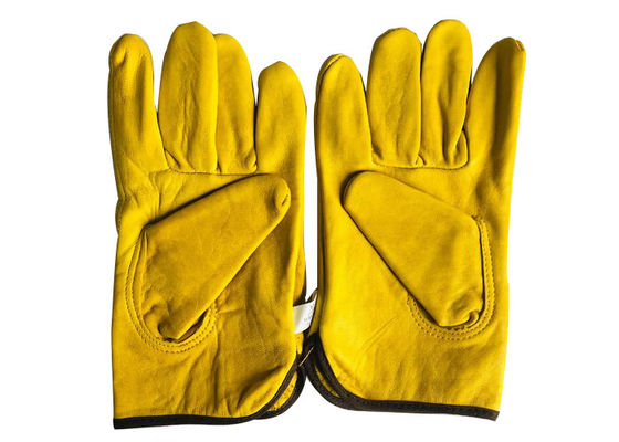 comprar Equipo de apicultura Protección manual de piel de oveja Guantes de apicultura blancos o amarillos sin manguito fabricación en línea