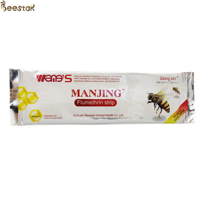 comprar Medicina para abejas de Wangshi Manjing Flumethrin Strip Varroa Mites Tratamiento para abejas 20 tiras/bolsa fabricación en línea