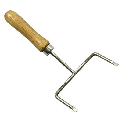 comprar Bifurcación de acero inoxidable de la hoja de la fundación del equipo de la apicultura con la manija de madera fabricación en línea