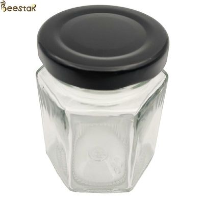 comprar vidrio prismático Honey Jar del hexágono del claro de la botella 45ml 65ml 85ml de 35ml Muti fabricación en línea