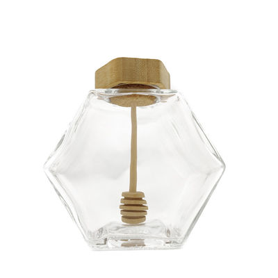 comprar 100ML hexágono transparente Honey Jars Jam Sauce Hex Honey Jars fabricación en línea