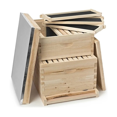 comprar Equipo de madera sin montar de la apicultura de Langstroth Honey Bee Hive Box Kit fabricación en línea