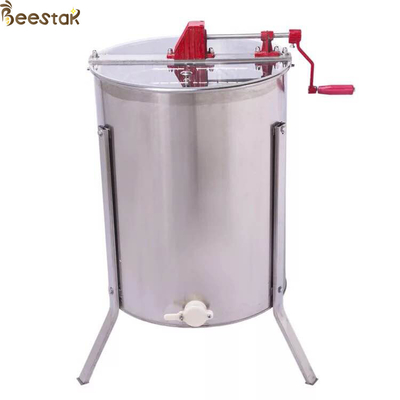 4 marco 201 Honey Extractor With Metal Stand de acero inoxidable, puerta, y manual de la tapa