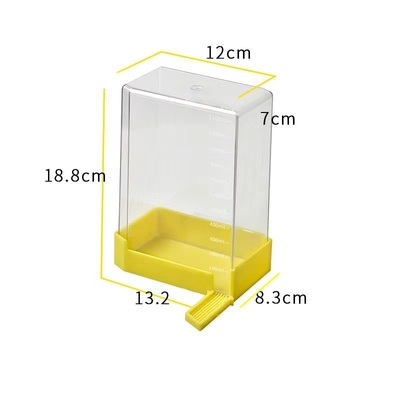 Equipo de alimentación manual Puerta de una sola pierna Alimentador de abejas con agua de plástico para abejas