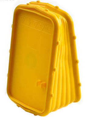 Material amarillo de PP, caja de aguja de abejas con el número 04YF-02-1 para apicultores
