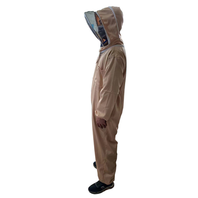 Chaqueta de apicultura para apicultores, color albaricoque, más gruesa, talla única