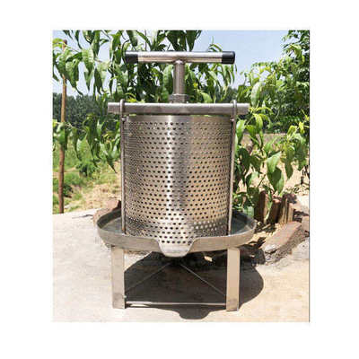 Prensa manual de miel y cera de abejas de acero inoxidable 304 de 17L de capacidad para apicultura, con tamaño de 28*27cm