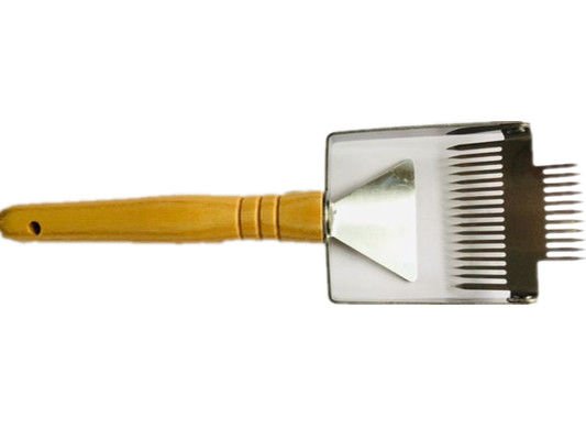Manija principal doble de acero inoxidable de Mini Honey Uncapping Tools Bee Brush para la apicultura