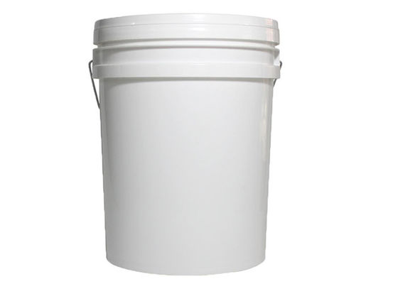 20L de color amarillo y blanco de plástico balde de miel sin puerta de miel para el almacenamiento de miel