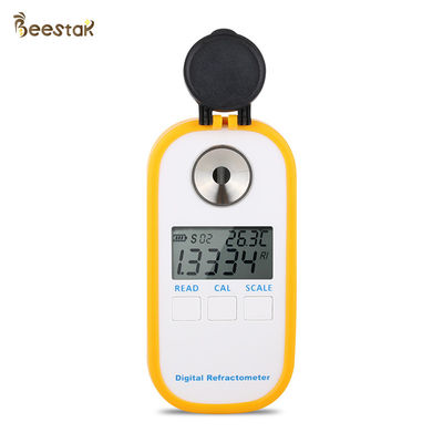 Refractómetro plástico amarillo de la miel de Digitaces del equipo de Honey Measuring